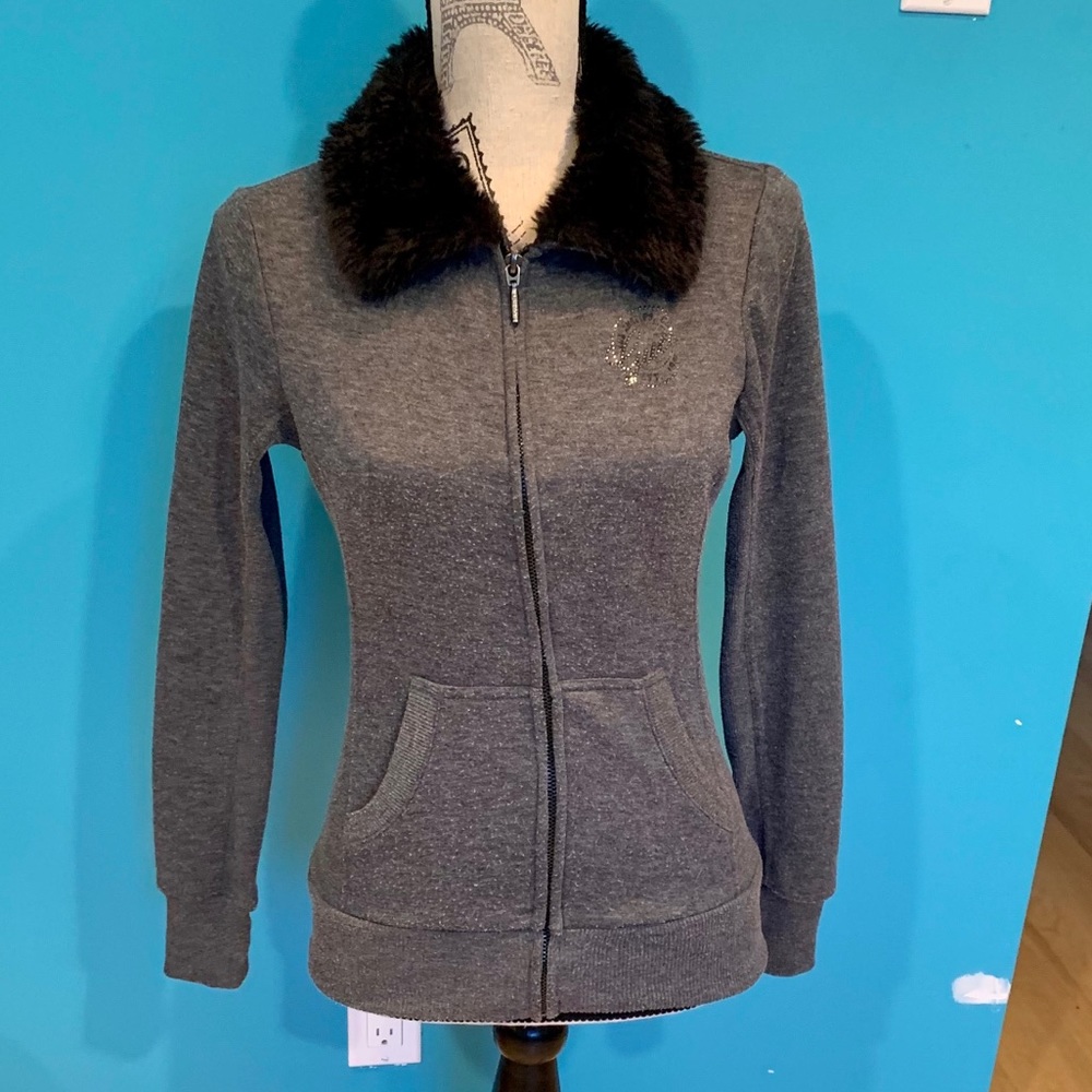 Guess zip up shirt